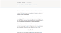 Desktop Screenshot of charlespeters.net
